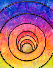 Load image into Gallery viewer, Rise and Shine . Original Light Reactive Painting