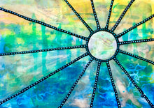 Load image into Gallery viewer, Cosmic Direction . Original Light Reactive Painting . 2021