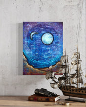 Load image into Gallery viewer, Two Moons - Original Light Reactive Painting