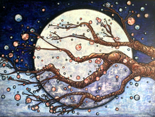 Load image into Gallery viewer, Sakura Moon Print