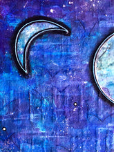 Load image into Gallery viewer, Two Moons - Original Light Reactive Painting