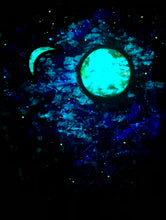 Load image into Gallery viewer, Two Moons - Original Light Reactive Painting