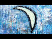 Load and play video in Gallery viewer, To The Moon And Back . Original Light Reactive Painting
